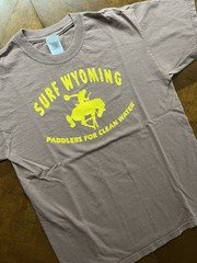 Vintage ~ Surf Wyoming Paddlers For Clean Water ~ T-shirt Mens M 100% Cotton