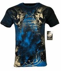 ARCHAIC by AFFLICTION Men’s T-Shirt NEWMAN Black Biker MMA S-5XL