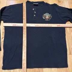 US Army Waffle Knit Thermal Henley Large Black By Brothers In Arms Outfitters