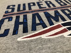 New England Patriots Super Bowl 51 LI Heavy Weight Soft Gray T-Shirt Tee Size XL