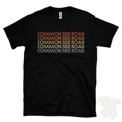 COMMON SIDE ROAD REPEATED RETRO STYLE T-SHIRT mens & womens uk place name gift