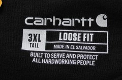 Carhartt Men’s Tall Loose Fit Short Sleeve Pocket T-Shirt EJ3 Black Size 3XL