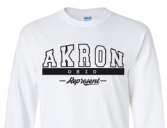 Akron Ohio State T-Shirt Long Sleeve Graphic Tees Unisex Apparel Design