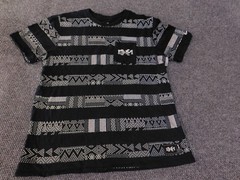 Nike Shirt Mens XL Black White Geometric Pattern Athletic Tee Pocket Streetwear