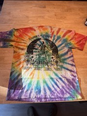 Online Ceramics Summer Tour 2022 Tie Dye RAINBOW T-Shirt Size large BRAND NEW