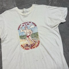 Vintage 70s Humble Funny Beach T Shirt Size Medium