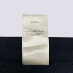 Louis Vuitton LV Embroidery Logo Damier Cotton Pique T-Shirt Blue Size L