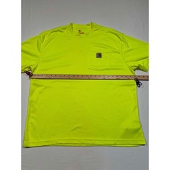 Carhartt Force Mens Relaxed Fit Pocket T-Shirt Neon Yellow Hi-Vis Large L