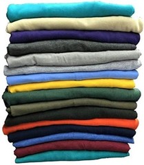 BILLIONHATS 36 Pack Mens Cotton Short Sleeve Lightweight T-Shirts, Mixed Bright
