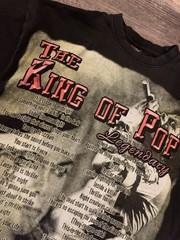 Y2K 2000s 2009 Michael Jackson King Of Pop Faded Music Memorial Shirt Men’s XL