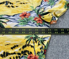 Polo Ralph Lauren T-Shirt Floral Full Print Yellow Crewneck Classic Fit Men’s XL