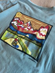 Vintage 90s Patagonia T-shirt Beneficial T’s XL Green Gorpcore Organic Cottton
