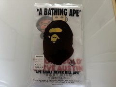 ape bape x WWE stone cold Steve Austin baby milo relaxed fit tee t shirt M new