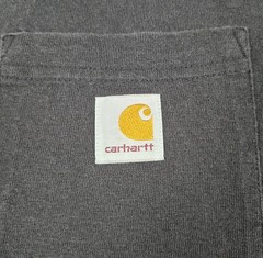 Lot Of 2 Carhartt Relaxed Fit Mens Pocket Tshirts Small Gray Black Short Sleeve