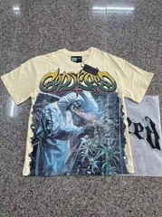 NEW Godspeed Skeleton Farmer Print Logo Tee Mens Cotton Short Sleeve T-shirt