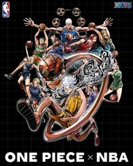 ONE PIECE × NBA T-Shirts Group Art BLACK、White