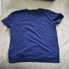 Lacoste Men’s Blue V-Neck Short Sleeve Regular Fit Logo T-Shirt Size M