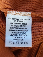 Pressbox Texas Longhorns Thermal Shirt Men’s Large Burnt Orange Waffle Knit