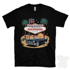 MACOSQUIN LAS VEGAS SIGN PARODY FUNNY T-SHIRT coleraine district northern