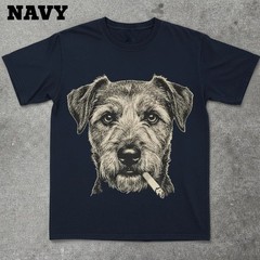 Funny Dog Smoking Shirt, Vintage Grunge Meme Graphic T-Shirt