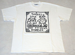 Vintage Nancy Drew T Shirt XL 1991 Lee Sisters Best Friend Forever Unisex Great
