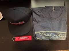 Del Amo Motorsports Men’s XLARGE Shirt HAT KEYCHAIN 3PCS