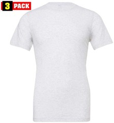 Solid Color Military Style T-Shirts 100% Cotton Ring Spun Short Sleeve Tee 3Pack