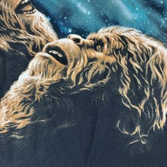 Mens Sasquatch T Shirt 2XL 3 Bigfoot Laughing At The Moon JedCo Jeep All Cotton