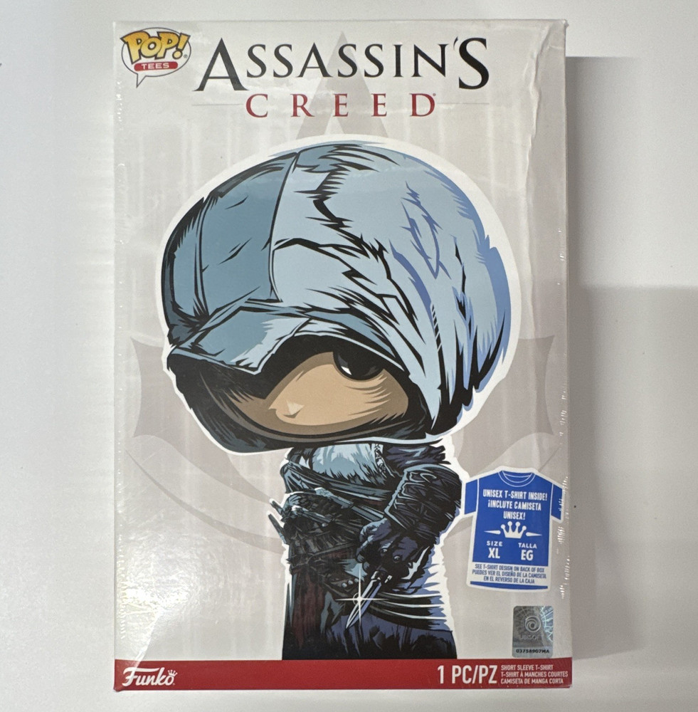Funko Pop! Tees Assassin’s Creed Graphic Print Short Sleeve T-Shirt Black XL