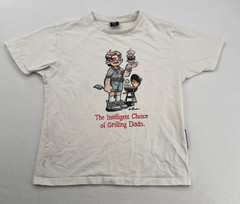 NEW BALANCE X LEVITZO “THE INTELLIGENT CHOICE OF GRILLING DADS” T-SHIRT White M