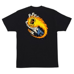 Santa Cruz Corey O’Brien SCREAMING REAPER Skateboard T Shirt BLACK