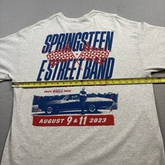 Bruce Springsteen & E Street Band Tour 2023 Chicago Shirt Mens XL Gray