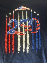 America’s 250th Anniversary American Bombers T Shirt Size Medium