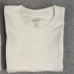 Kirkland Signature Heavyweight Cotton T Shirt Mens Large White Lot Of 2 Blank