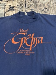 Vintage 1980 Chautauqua Outdoor Art Show T Shirt Size Medium Made In Usa