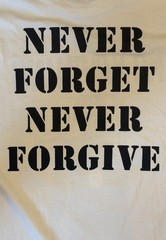 NO WARNING NEVER FORGET NEVER FORGIVE EURO SHIRT LARGE NATURAL HARDCORE FREE S/H