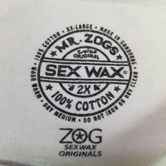 Mr. Zogs Sex Wax T-Shirt White Men’s 2X Large The Humps Surf Logo Surfing Casual