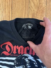Riot Society Dracula Shirt Mens Medium M Black Pray For Me Universal Monsters