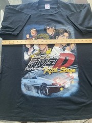 Vintage Initial D Anime Shirt Size XL jerzees Tag Long Sleeve 90s Rare bootleg