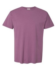 Hanes Mens Comfort Wash USA Cotton T-Shirt L LG Purple Plum Rasin Crew Neck