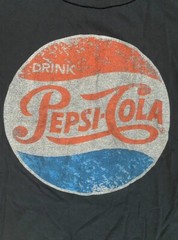 Pepsi Cola Tshirt Adult Large Blue District Made Tee Logo Casualwear Shirt