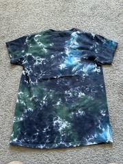 Broken Promises Emotional Graphic Logo Tie-Dye Tee Crew Neck Short Sleeve S