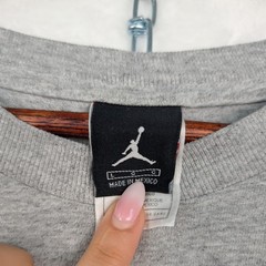 VTG Jordan T-Shirt Men’s Large Gray Nike Air Wings Michael Jordan Graphic LS 90s