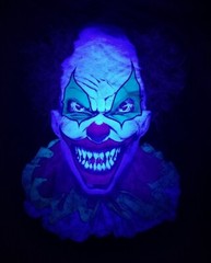 Halloween Killer Clown Men’s T Shirt M Preowned As Is See Description
