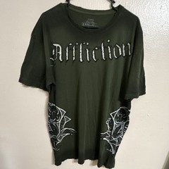 Affliction Signature Series Randy Couture Green Men’s XL Graphic T-Shirt
