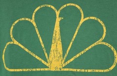 VTG NBC Store Experience Peacock Logo Green T-Shirt, Men XL