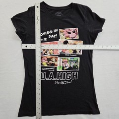 My Hero Academia UA High Black Short Sleeve Cotton T-Shirt Women’s M