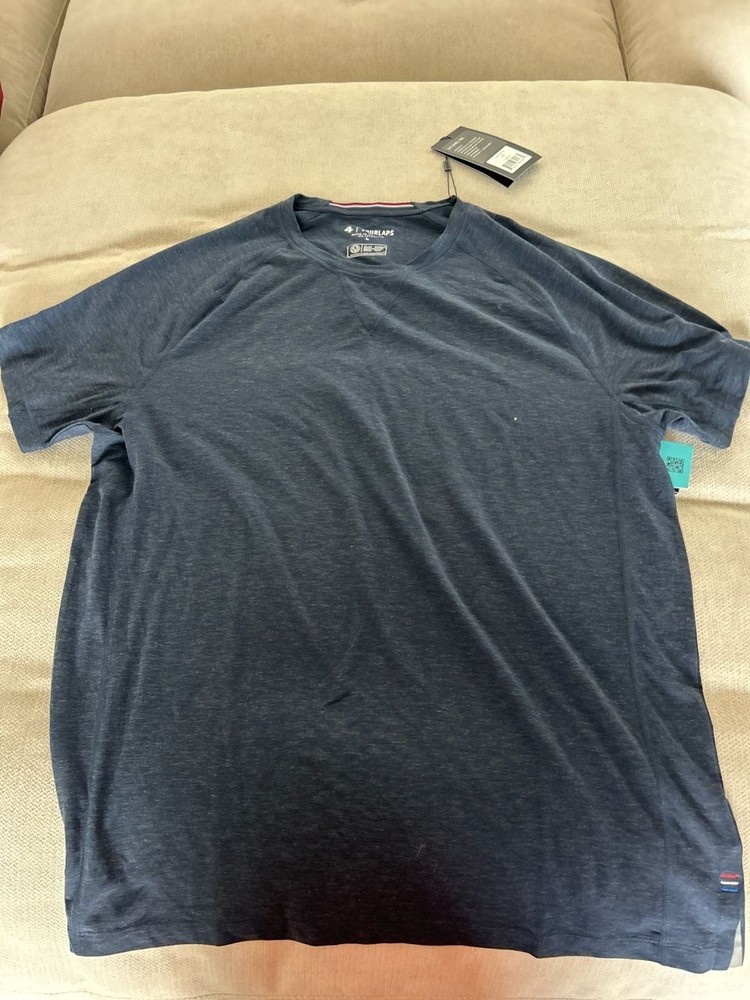 Fourlaps Level Tech Short Sleeve T-Shirt in Navy