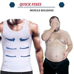 Mens 1/5 Pack Body Shaper Slimming Tummy Vest Thermal Compression Shirt Tank Top