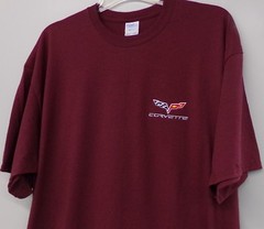 Chevrolet Corvette C6 Sports Car Embroidered T-Shirt S-6XL, LT-4XLT Chevy New
